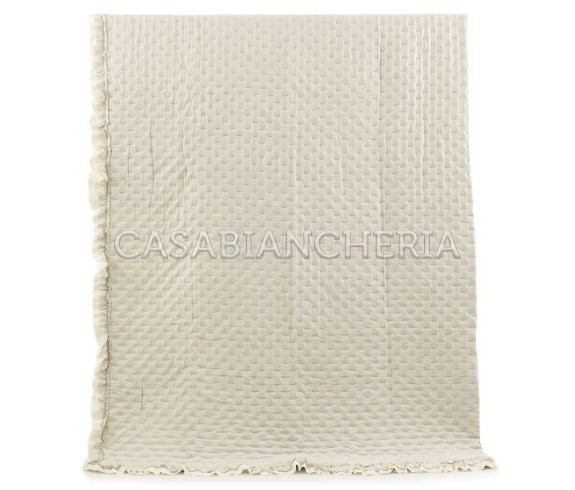 Casabiancheria.it | Copriletto trapuntato con volant Rochelle