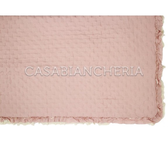 Casabiancheria.it | Copriletto trapuntato con volant Rochelle