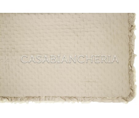 Casabiancheria.it | Copriletto trapuntato con volant Rochelle