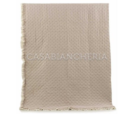 Casabiancheria.it | Copriletto trapuntato con volant Rochelle