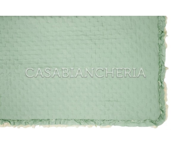 Casabiancheria.it | Copriletto trapuntato con volant Rochelle