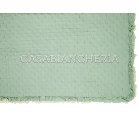 Casabiancheria.it | Copriletto trapuntato con volant Rochelle