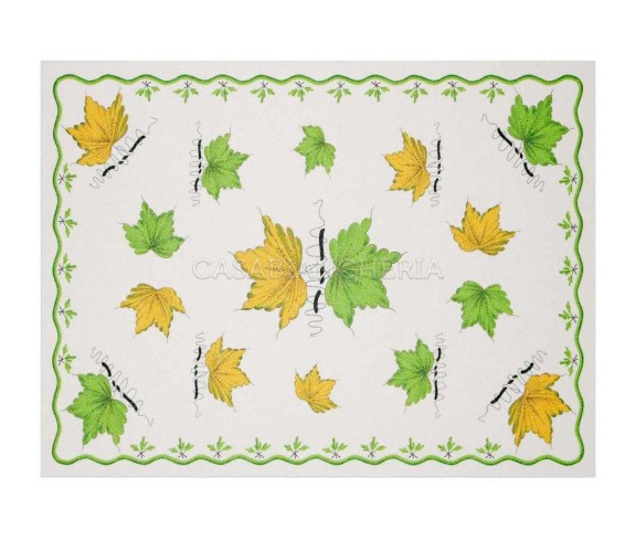 Casabiancheria.it | Tovaglietta centrotavola in vinile Romagnola Foglie
