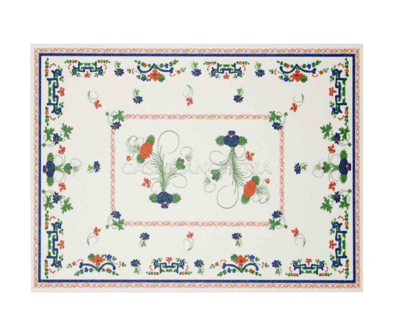 Casabiancheria.it | Tovaglietta centrotavola in vinile Romagnola Garofano di Faenza tovagliette romagnole plastificate