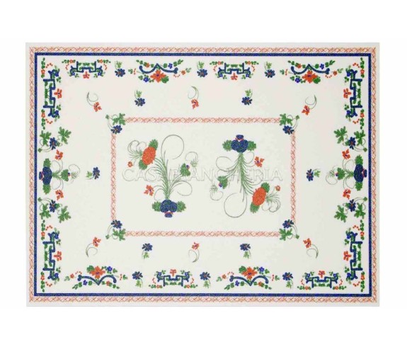 Casabiancheria.it | Tovaglietta centrotavola in vinile Romagnola Garofano di Faenza tovagliette romagnole plastificate