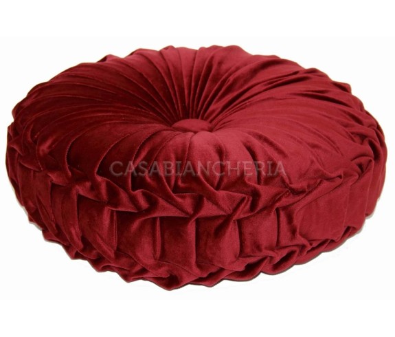 Casabiancheria.it | Cuscino arredo tondo con imbottitura Imperial cuscino decorativo tondo in velluto