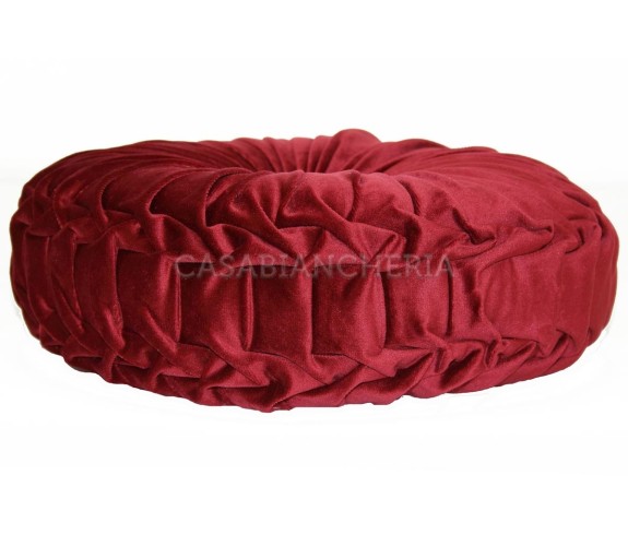 Casabiancheria.it | Cuscino arredo tondo con imbottitura Imperial cuscino decorativo tondo in velluto