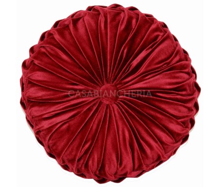 Casabiancheria.it | Cuscino arredo tondo con imbottitura Imperial cuscino decorativo tondo in velluto