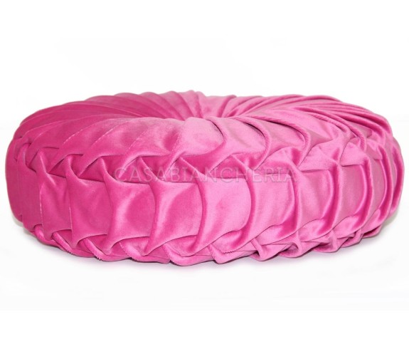 Casabiancheria.it | Cuscino arredo tondo con imbottitura Imperial cuscino decorativo tondo in velluto