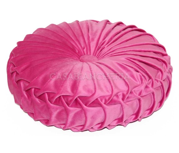 Casabiancheria.it | Cuscino arredo tondo con imbottitura Imperial cuscino decorativo tondo in velluto