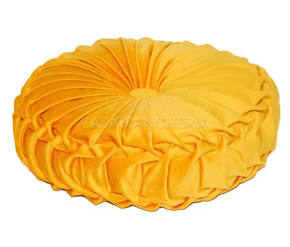 Casabiancheria.it | Cuscino arredo tondo con imbottitura Imperial cuscino decorativo tondo in velluto