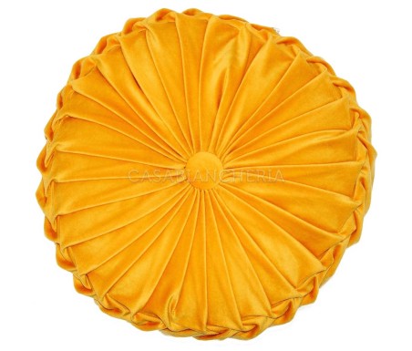 Casabiancheria.it | Cuscino arredo tondo con imbottitura Imperial cuscino decorativo tondo in velluto