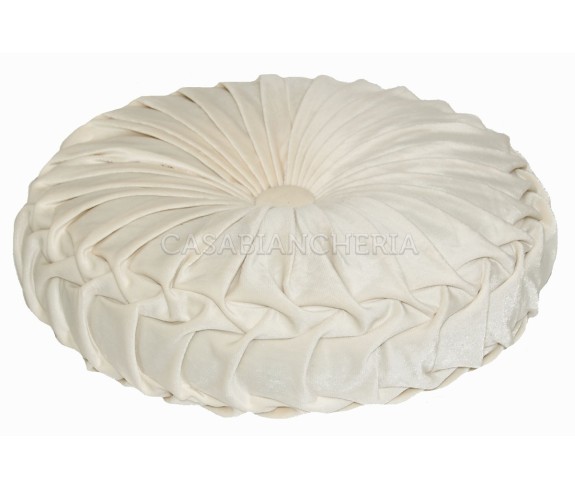 Casabiancheria.it | Cuscino arredo tondo con imbottitura Imperial cuscino decorativo tondo in velluto