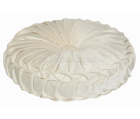 Casabiancheria.it | Cuscino arredo tondo con imbottitura Imperial cuscino decorativo tondo in velluto