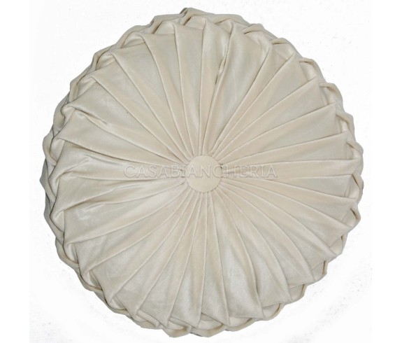 Casabiancheria.it | Cuscino arredo tondo con imbottitura Imperial cuscino decorativo tondo in velluto