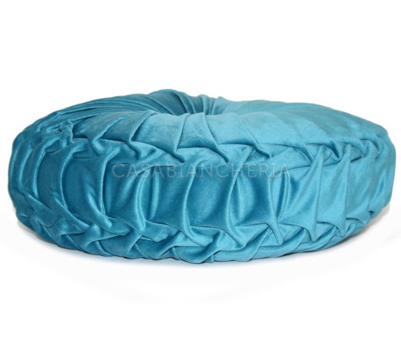 Casabiancheria.it | Cuscino arredo tondo con imbottitura Imperial cuscino decorativo tondo in velluto