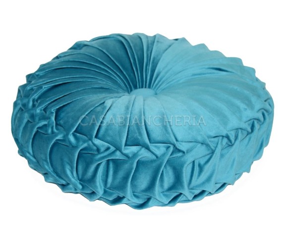 Casabiancheria.it | Cuscino arredo tondo con imbottitura Imperial cuscino decorativo tondo in velluto