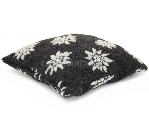 Casabiancheria.it | Cuscino arredo di lana cotta con imbottitura Edelweiss cuascino decorativo in lana cotta