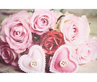 Casa Biancheria | Federa per guanciale a stampa digitale Cuori Rosa federe cuscini letto  amazon 2