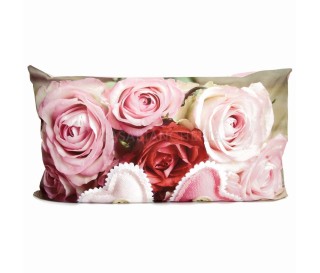 Casa Biancheria | Federa per guanciale a stampa digitale Cuori Rosa federe cuscini letto  amazon