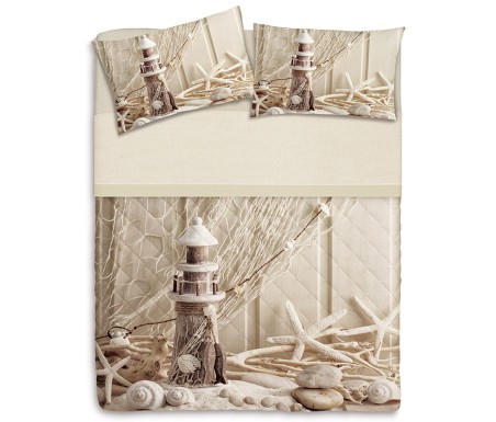 Federa Faro shabby stampa digitale - Casabiancheria