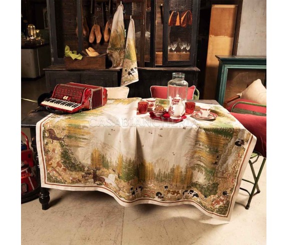 Casabiancheria.it | Tovaglia di lino Tessitura Toscana Walser tovaglie in lino rettangolari quadrate