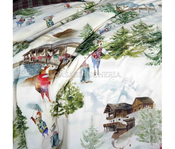 Tessitura Toscana Telerie | Casabiancheria.it Parure copripiumino Tessitura Toscana Funes Baita copripiumini matrimoniali e sing