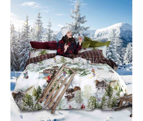 Tessitura Toscana Telerie | Casabiancheria.it Parure copripiumino Tessitura Toscana Funes Baita copripiumini matrimoniali e sing