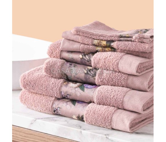 Casabiancheria.it | Coppia asciugamani di spugna Essenza Home Fleur set asciugamani in spugna amazon