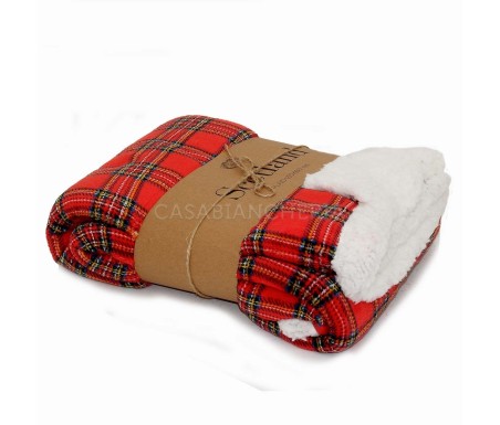 Casabiancheria.it | Plaid e coperta di pile agnellato Scotland coperte in pile amazon singolo matrimoniale