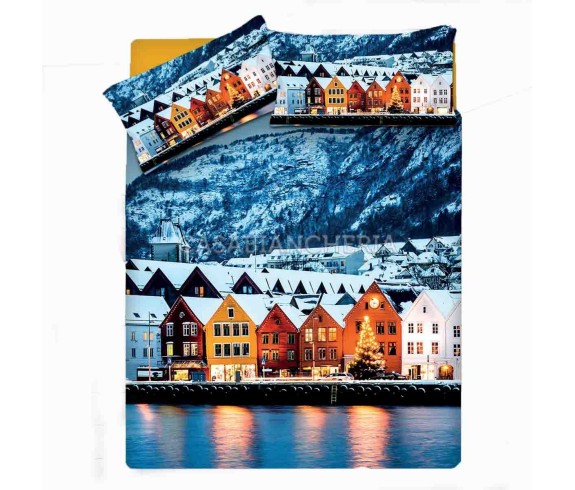 Casabiancheria.it | Parure copripiumino Bergen copripiumino 1 piazza e mezza matrimoniale