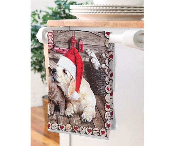 Casa Biancheria | Strofinaccio natalizio Jodel set 6 pezzi strofinacci natalizi di spugna