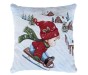 Casabiancheria.it | Cuscino arredo natalizio di gobelin Slittino cuscini di natale