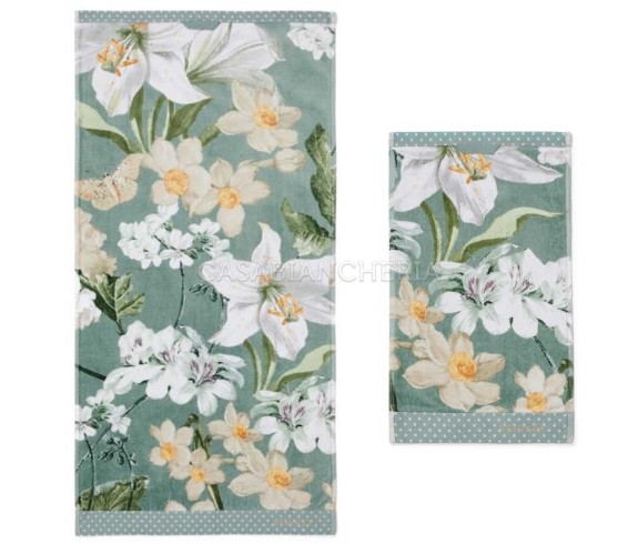 Casabiancheria.it | Coppia asciugamani di spugna Essenza Home Rosalee asciugamani in spugna amazon