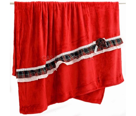 Casabiancheria.it | Plaid e coperta di pile natalizio Balza Tartan plaid in pile natalizio amazon