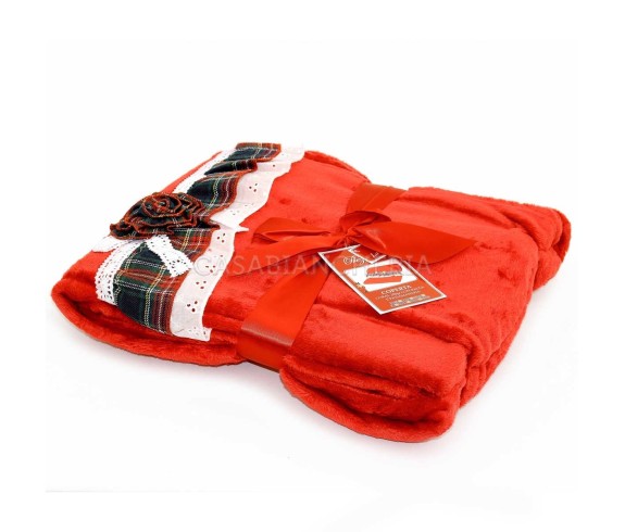 Casabiancheria.it | Plaid e coperta di pile natalizio Balza Tartan plaid in pile natalizio amazon
