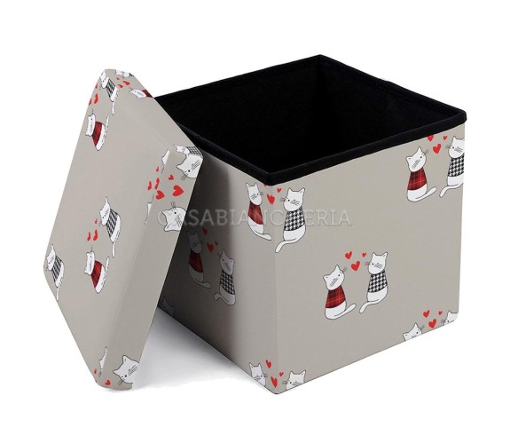 Casabiancheria.it | Pouf Contenitore Mici portaoggetti pieghevole amazon