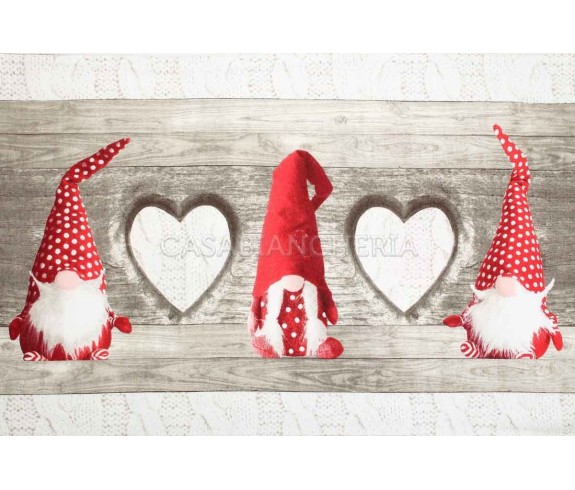 Casabiancheria.it | Completo lenzuola di flanella Gnomi lenzuola in flanella singoli 1 piazza e mezza