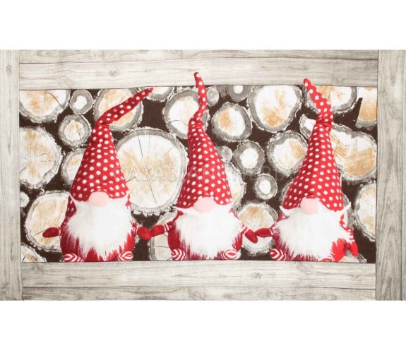 Casabiancheria.it | Completo lenzuola di flanella Gnomi lenzuola in flanella singoli 1 piazza e mezza