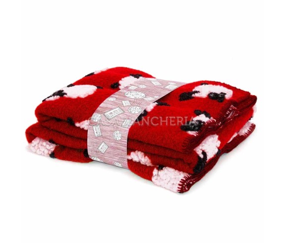 Casabiancheria.it | Plaid di lana cotta Pecorella plaid in lana cotta tirolesi