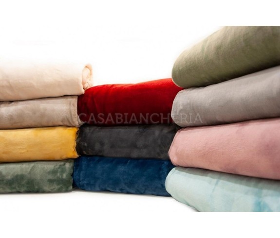 Casabiancheria.it | Plaid e coperta di pile in microfibra Jolie Tinta Unita plaid in pile amazon