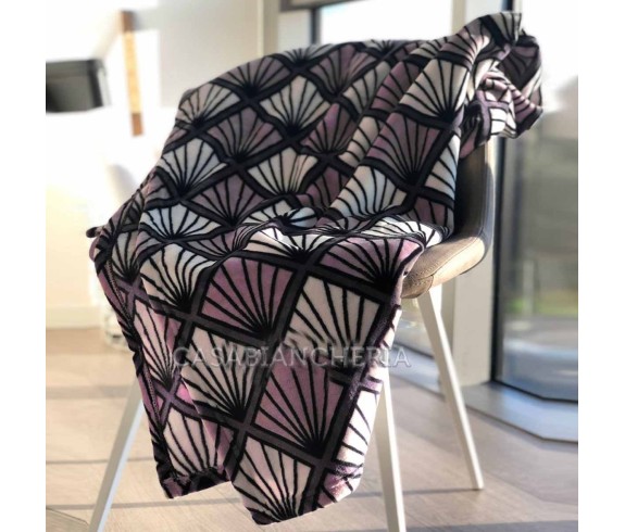 Casabiancheria.it | Plaid e coperta di pile in microfibra Jolie Ventaglio plaid in pile amazon