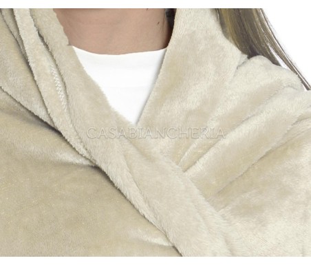 Casabiancheria.it | Plaid Tv con maniche Carol  plaid di pile da divano con maniche