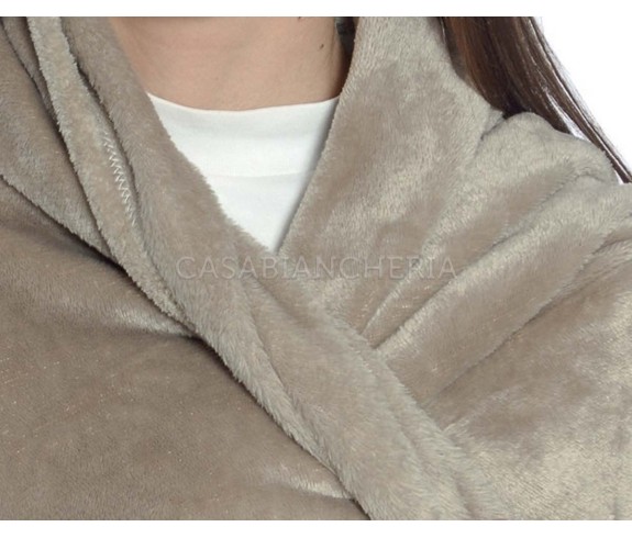 Casabiancheria.it | Plaid Tv con maniche Carol  plaid di pile da divano con maniche