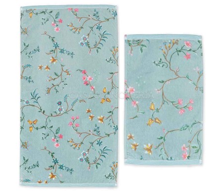 Pip Studio Casabiancheria | Coppia asciugamani di spugna Pip Studio Les Fleurs asciugamano viso ospite pip studio amazon