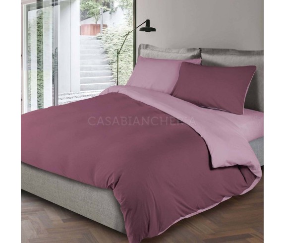 Casabiancheria.it | Completo copripiumino matrimoniale Logan in jersey di cotone copripiumini in jersey di cotone