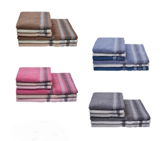 Casabiancheria.it | 3 Coppie asciugamano e ospite Ixora set di asciugamani spugna amazon