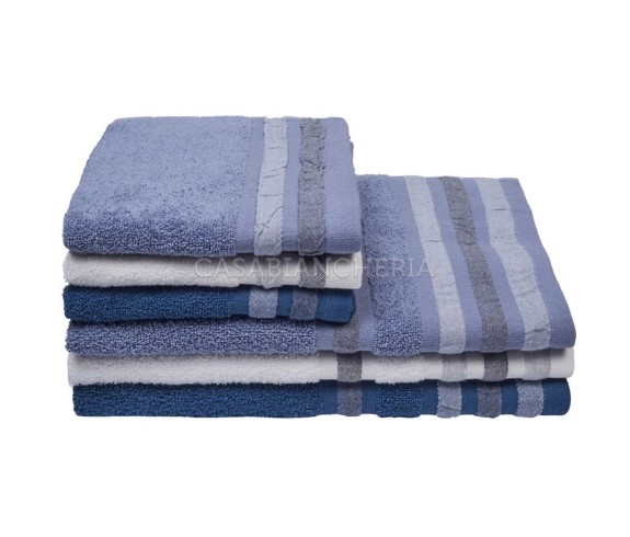 Casabiancheria.it | 3 Coppie asciugamano e ospite Ixora set di asciugamani spugna amazon