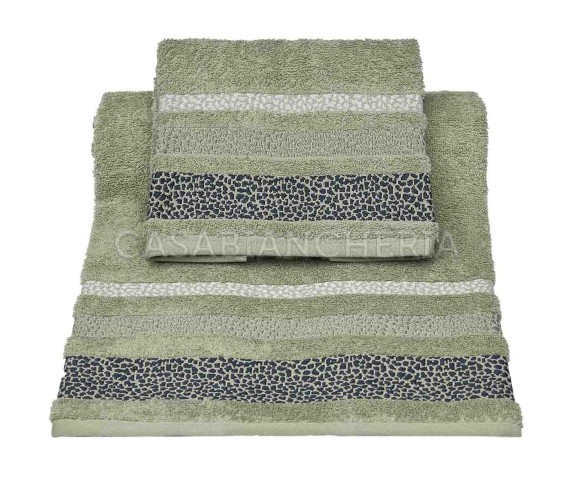 Casabiancheria.it | 3 Coppie asciugamano e ospite Ivana set asciugamani di spugna