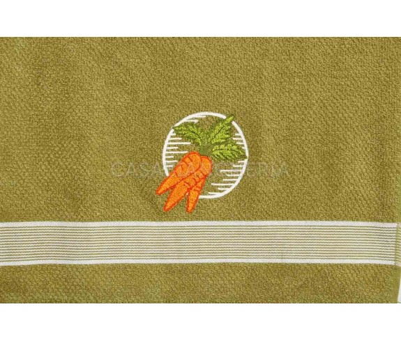 Casabiancheria.it | Strofinaccio di spugna Clarissa set 6 pezzi strofinacci di spugna ricamati